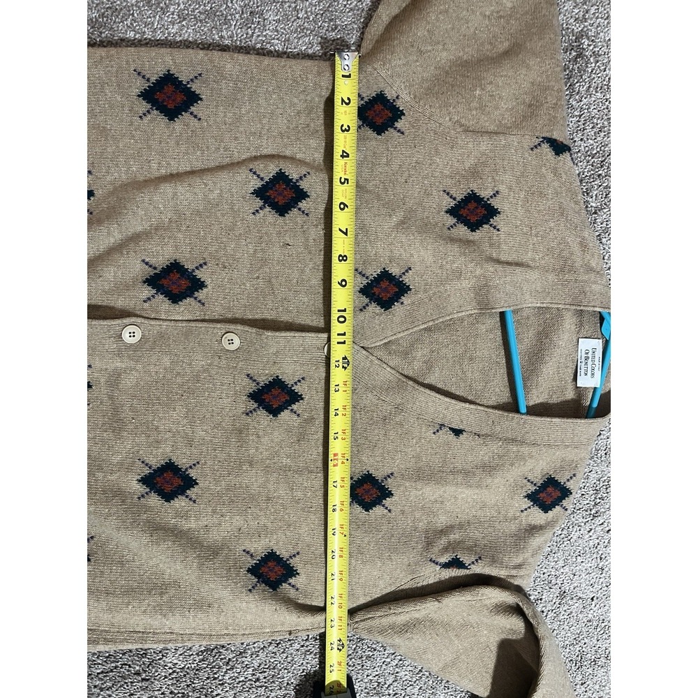 Sz 52 Vintage United Colors of Benetton patterned knit cardigan sweater women's - Picture 8 of 8